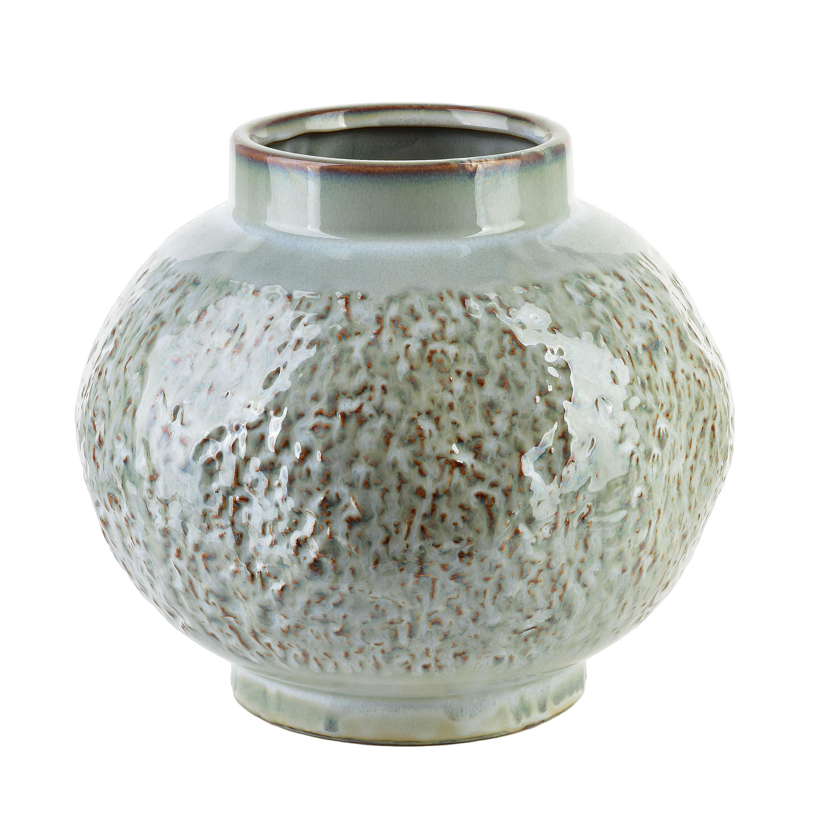 VASE Arina Grün 11/22/20cm - Beige, Keramik (21cm) - Mondex