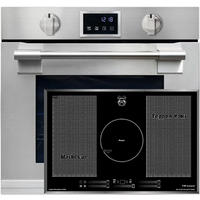 BACKOFEN-SET Einbau-Backofen 60 cm EH 6339+KCT 777 La Perle Induktions-Kochfeld 77 cm - Silberfarben, Metall (59.4/59.4/57.5cm) - Kaiser Küchengeräte