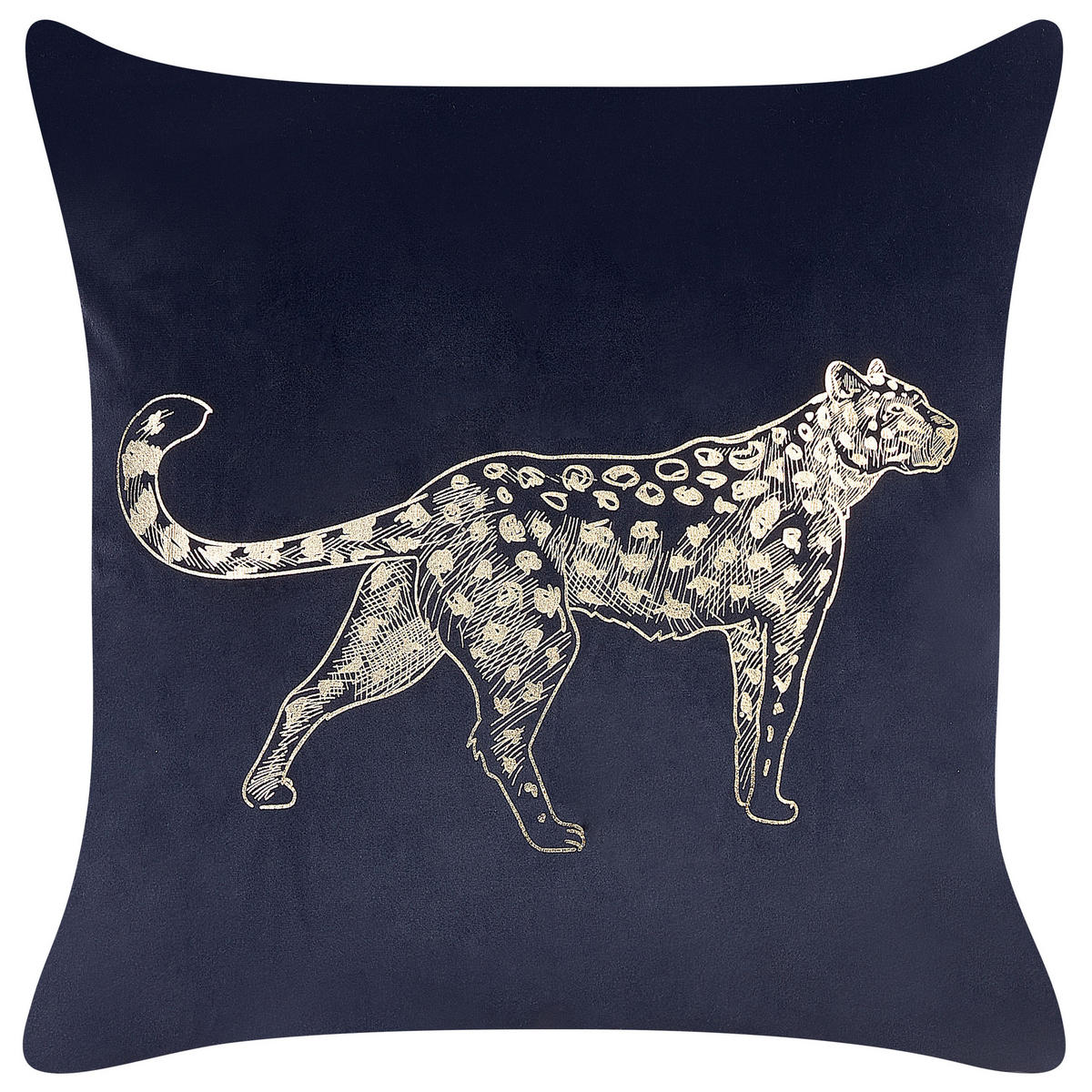 DEKOKISSEN 2er-Set Schwarz 45/45 cm Marula - Schwarz, Textil (45/45cm) - Beliani