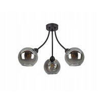 DECKENLEUCHTE Kogel - Transparent/Anthrazit, Glas/Metall (50/50/37cm) - kiki design