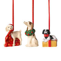 ORNAMENTE HUNDE Nostalgic Ornaments bunt 3er Set - Multicolor, Keramik (1/1/1cm) - Villeroy & Boch
