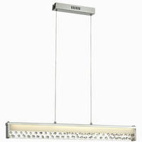 LED HÄNGELEUCHTE Doriana Silber Kristallglas - Silberfarben, Metall (78/4/120cm) - Esto