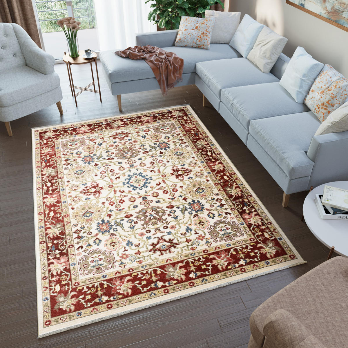 TEPPICH RIVIOLI Creme 80/150 cm - Creme, Textil (80/150cm) - Tapiso