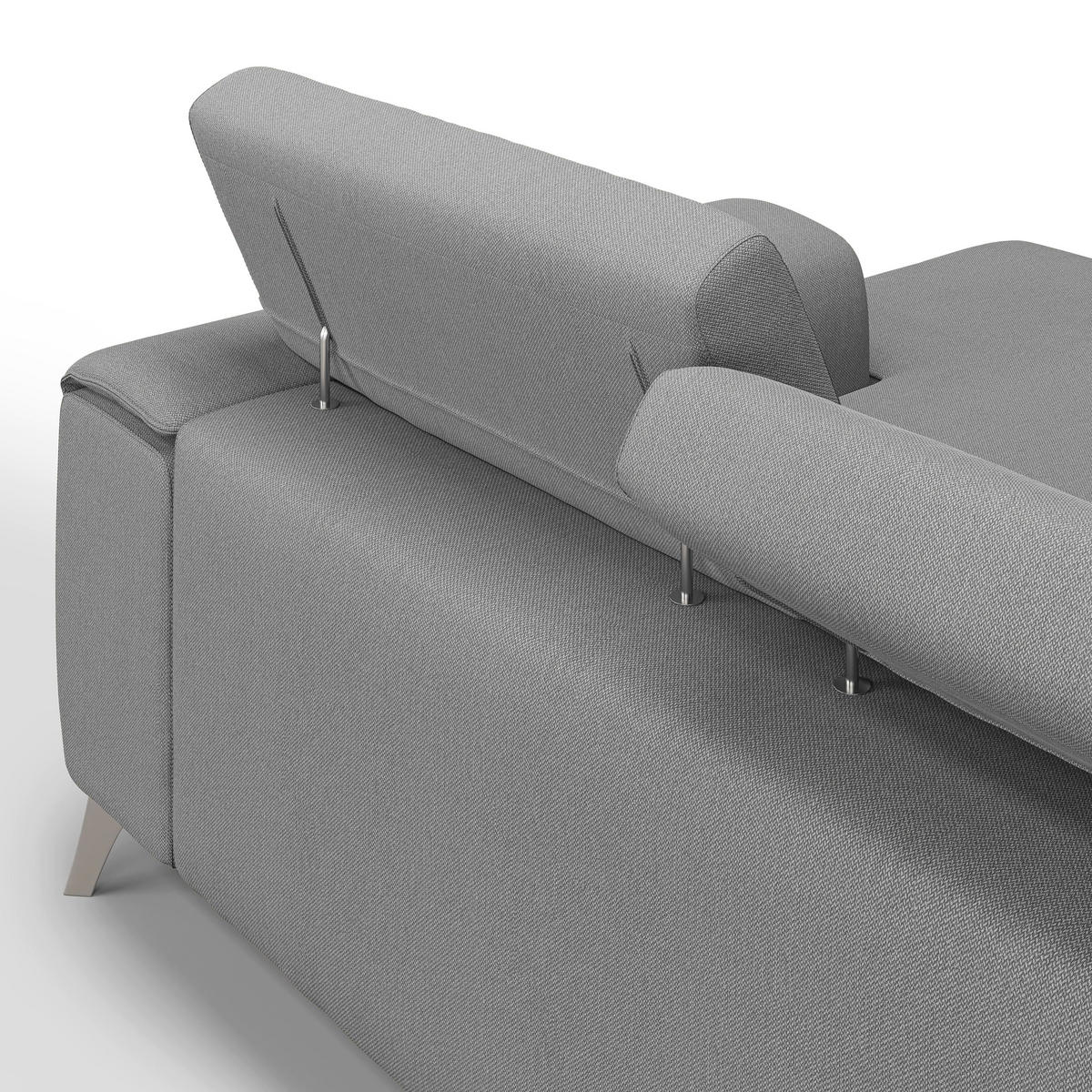 ECKSOFA LINKS Fusion - Grau, Textil (260/102cm) - Divani.store