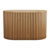 WASCHBECKENUNTERSCHRANK - 90 cm x 50 cm - holz - naturfarben hell Towari - Naturfarben, Holz (90/56/50cm) - Vente-Unique