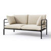 GARTEN-SOFA Worcully Anthrazit/Schwarz - Anthrazit, Textil (150/80/80cm) - Selsey