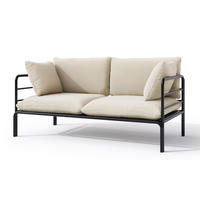 GARTEN-SOFA Worcully Anthrazit/Schwarz - Anthrazit, Textil (150/80/80cm) - Selsey