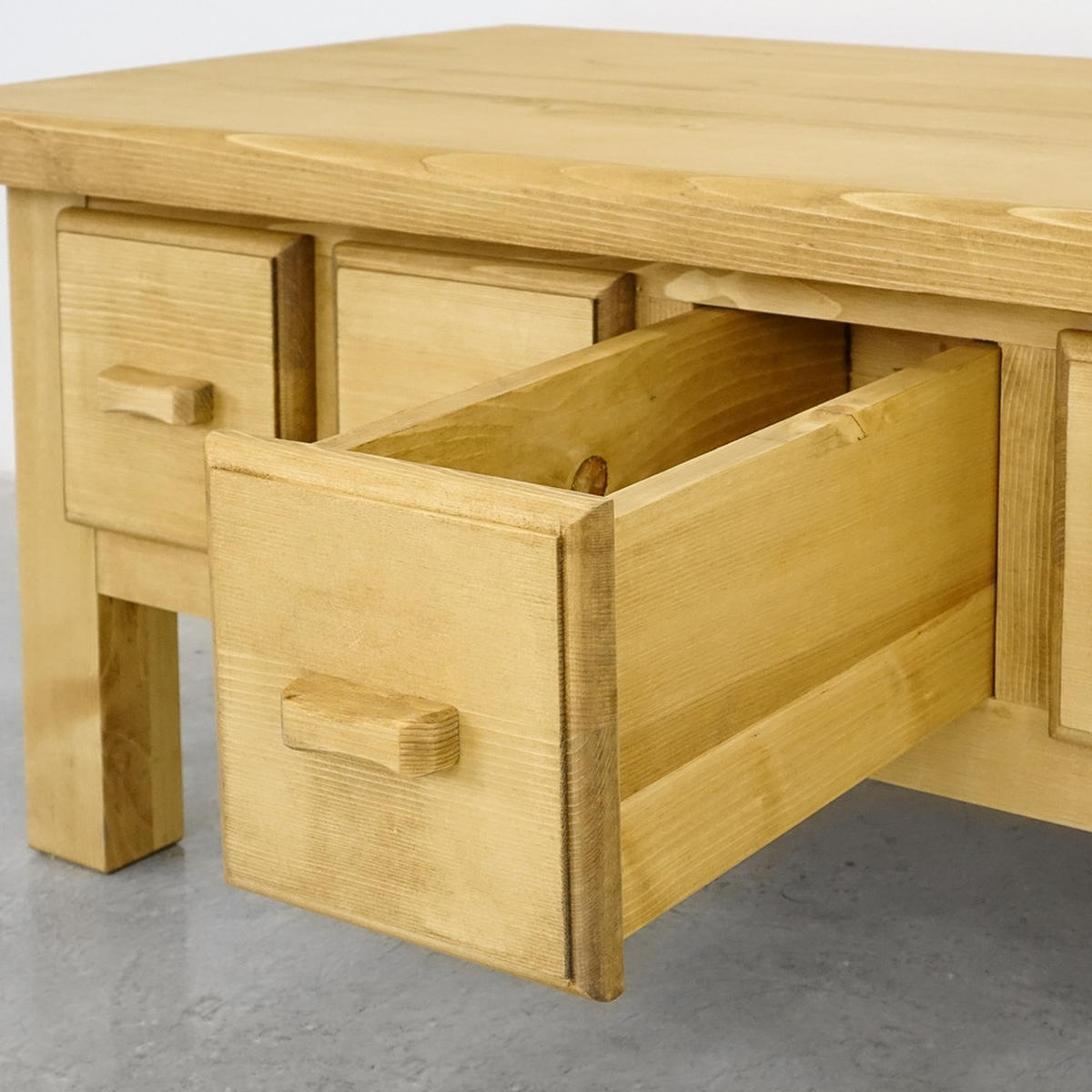 COUCHTISCH aus Massivholz MEXICANA - Honig, Holz (45/60/100cm) - Seart