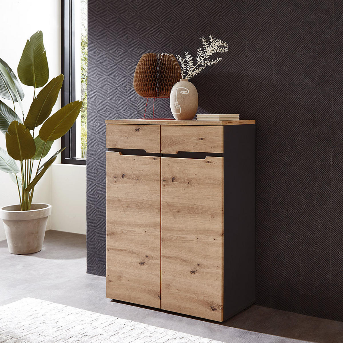 KOMMODE Manresa-36 - Braun, Holzwerkstoff (80/107/38cm) - Lomado