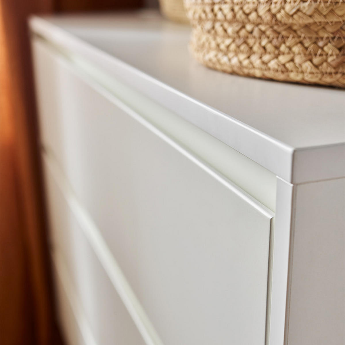 DĚTSKÁ KOMODA Bílá a dřevo - bílá, kompozitní dřevo (100/92/52cm) - Petits-meubles