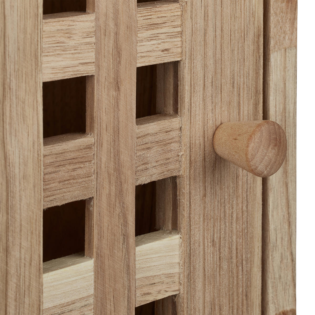 WANDSCHRANK - Hellbraun, Holz (42/42/18cm) - Relaxdays