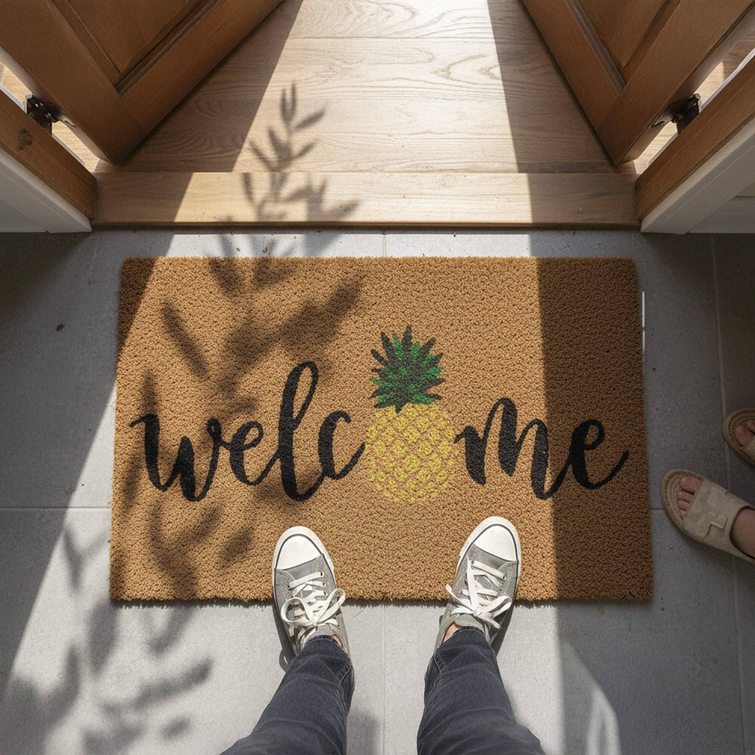 FUSSMATTE - Multicolor, Kunststoff/Textil (60/40cm) - Relaxdays