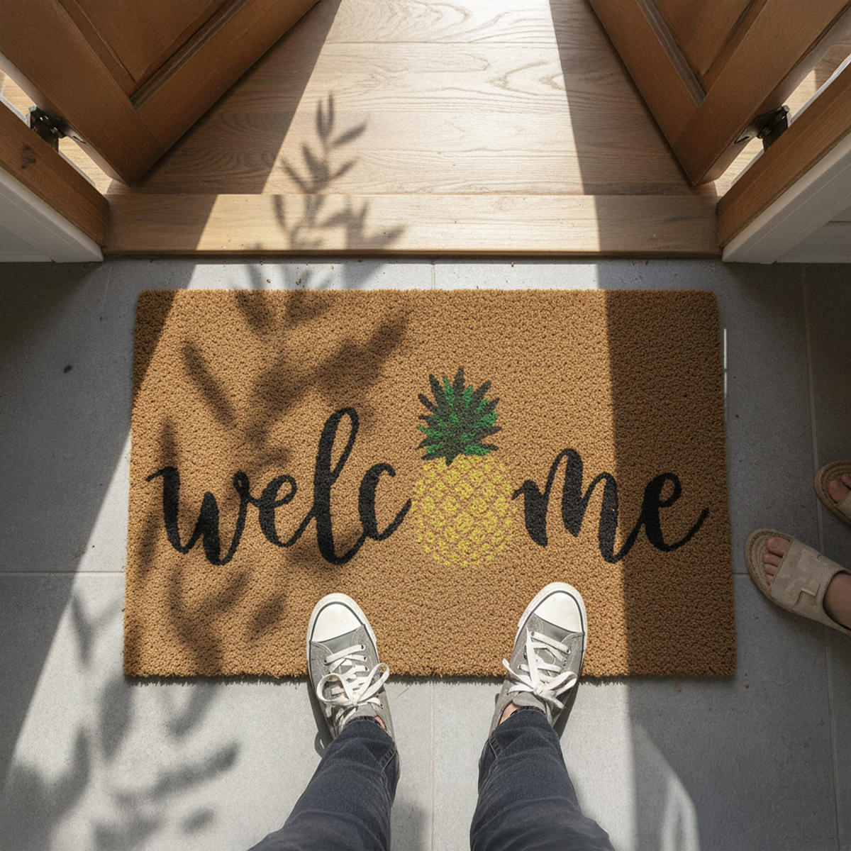 FUSSMATTE - Multicolor, Kunststoff/Textil (60/40cm) - Relaxdays