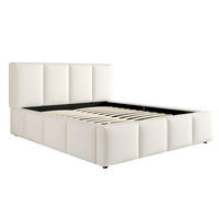 POLSTERBETT 180/200 cm Beige mit Lattenrost und Kopfteil - Beige, Textil (180/200cm) - Oxeza