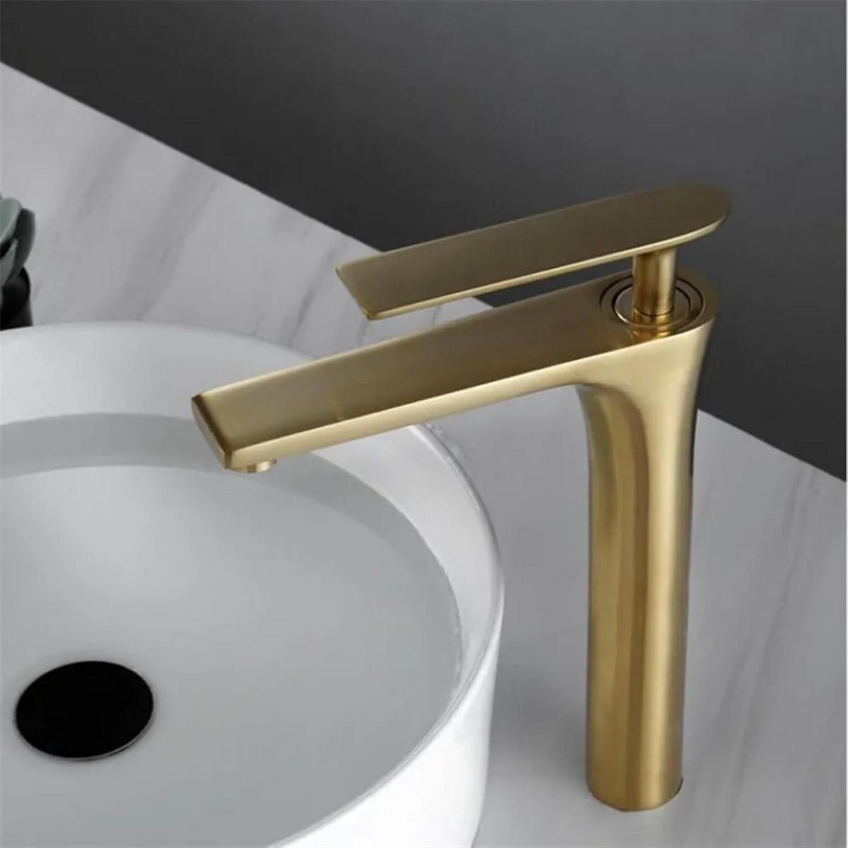 BADEZIMMERARMATUR, 305 x 215 mm, gold - Goldfarben, Metall (41/10/31cm) - Vallsero