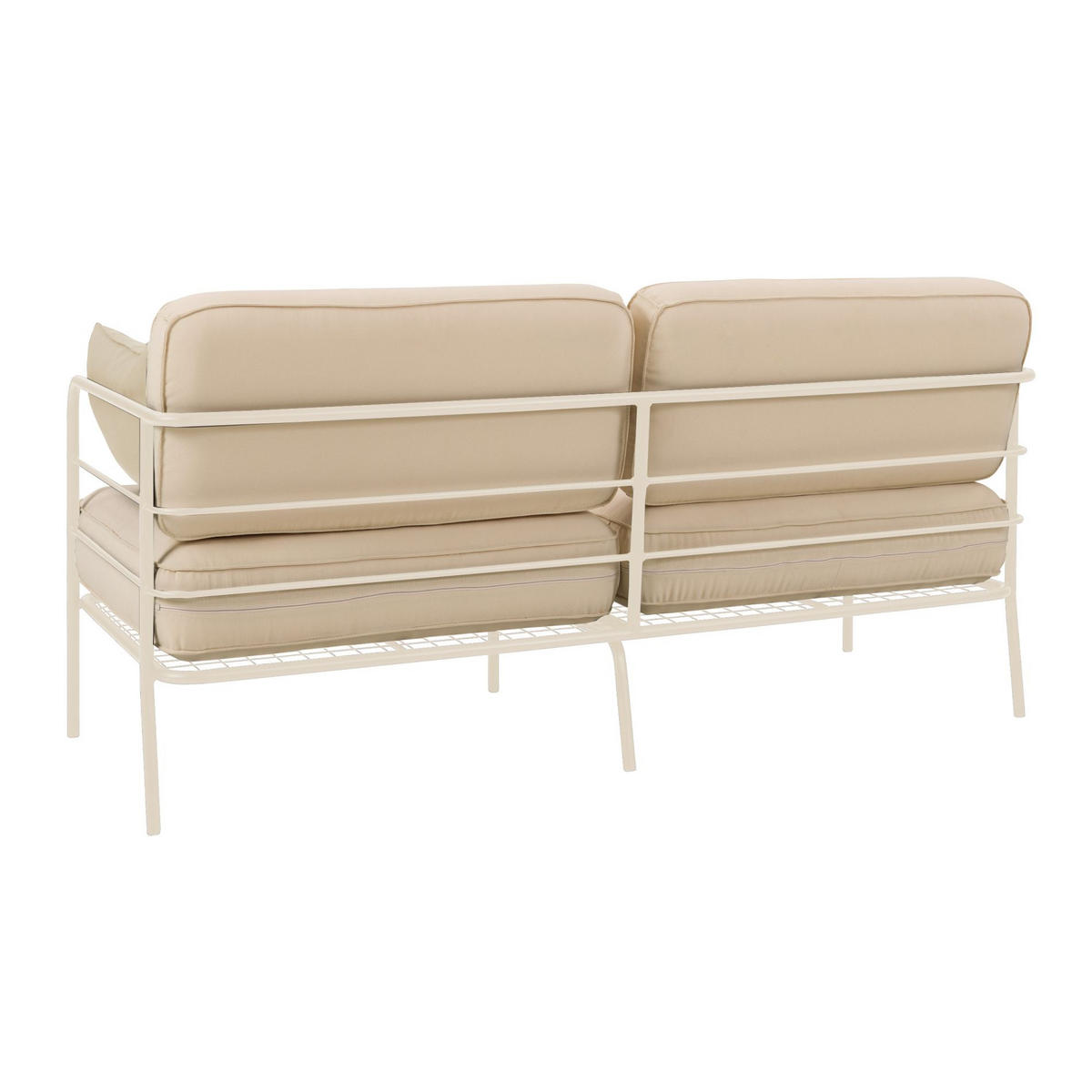 GARTEN-SOFA Preggel Beige/Creme 156 cm - Beige, Textil (156/80/71cm) - Selsey