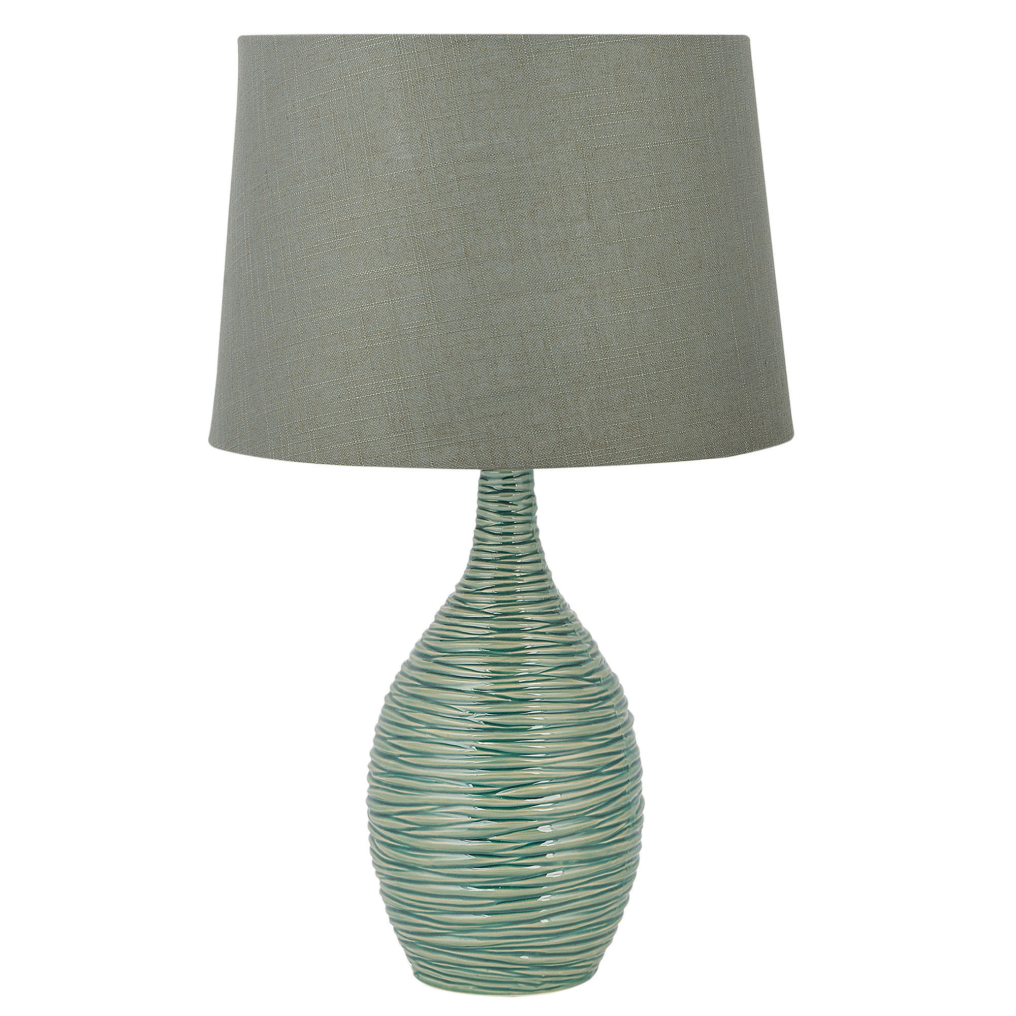 TISCHLAMPE Atsas 35/35/57 cm - Grün, Keramik (35/35/57cm) - Beliani