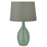 TISCHLAMPE Atsas 35/35/57 cm - Grün, Keramik (35/35/57cm) - Beliani
