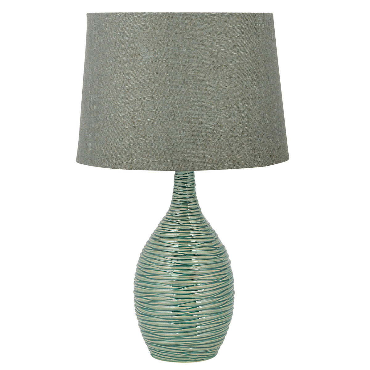 TISCHLAMPE Atsas 35/35/57 cm - Grün, Keramik (35/35/57cm) - Beliani