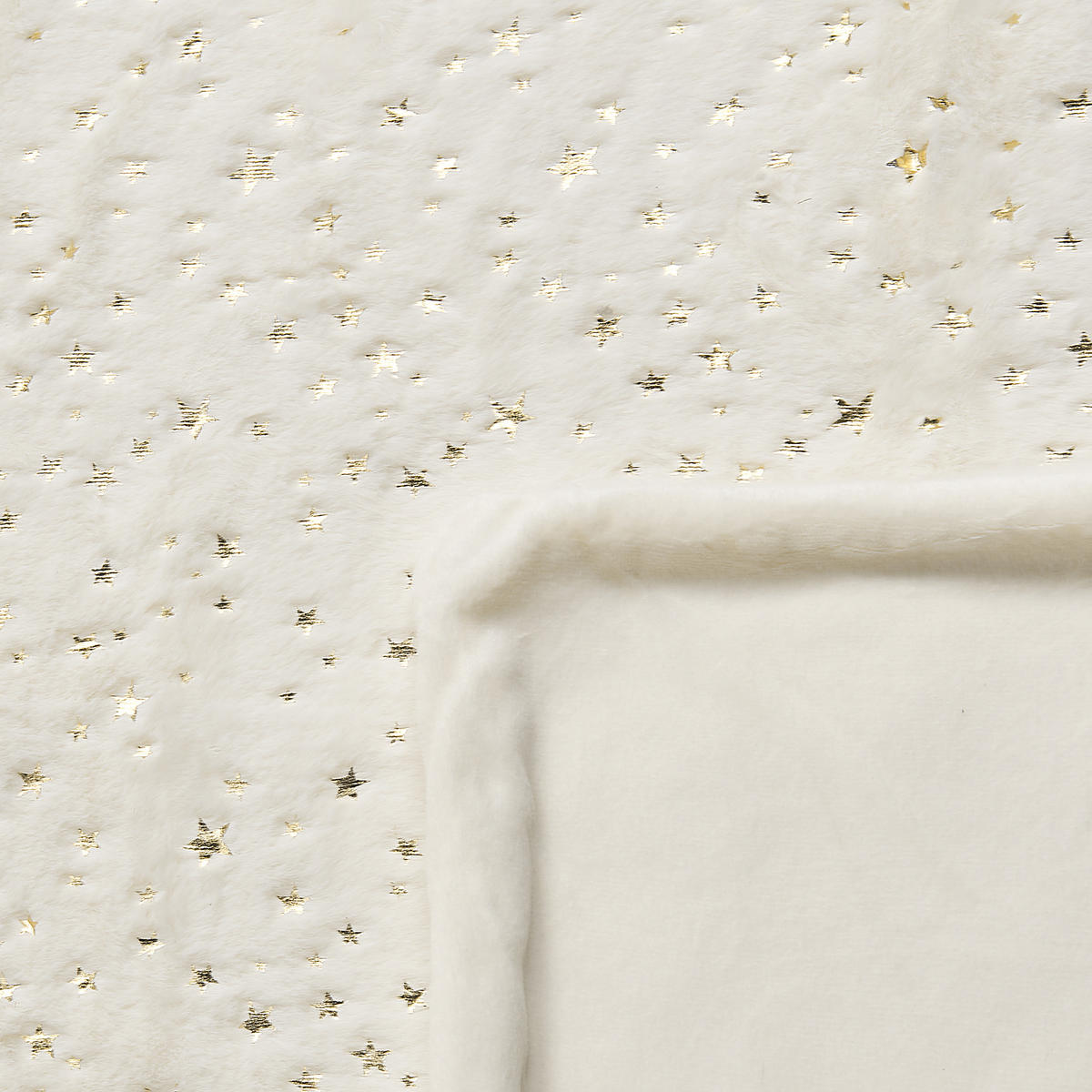 DECKE Creme Alazeya 130/180 cm - Creme, Textil (130/180cm) - Beliani