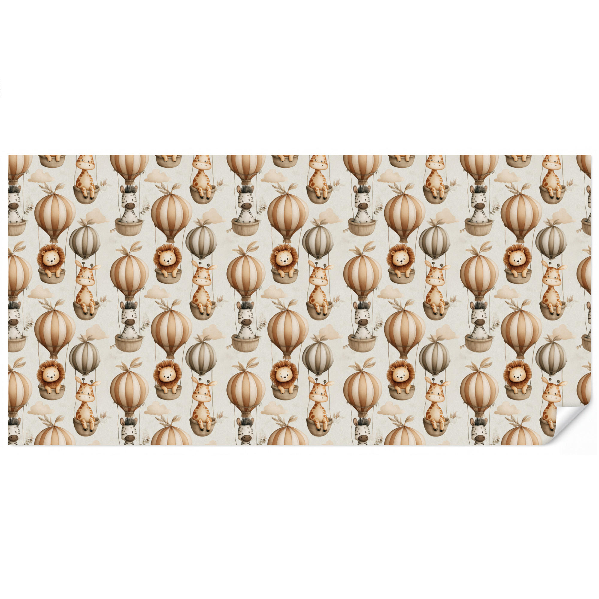 OnlyWow Kindertapete Beige 500x260 cm
