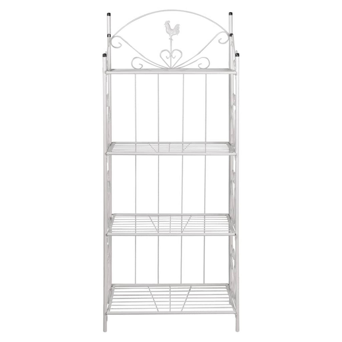 PFLANZENTREPPE Blumentreppe Blumenregal Blumenständer - Weiß, Metall (33/153/61.5cm) - vidaXL