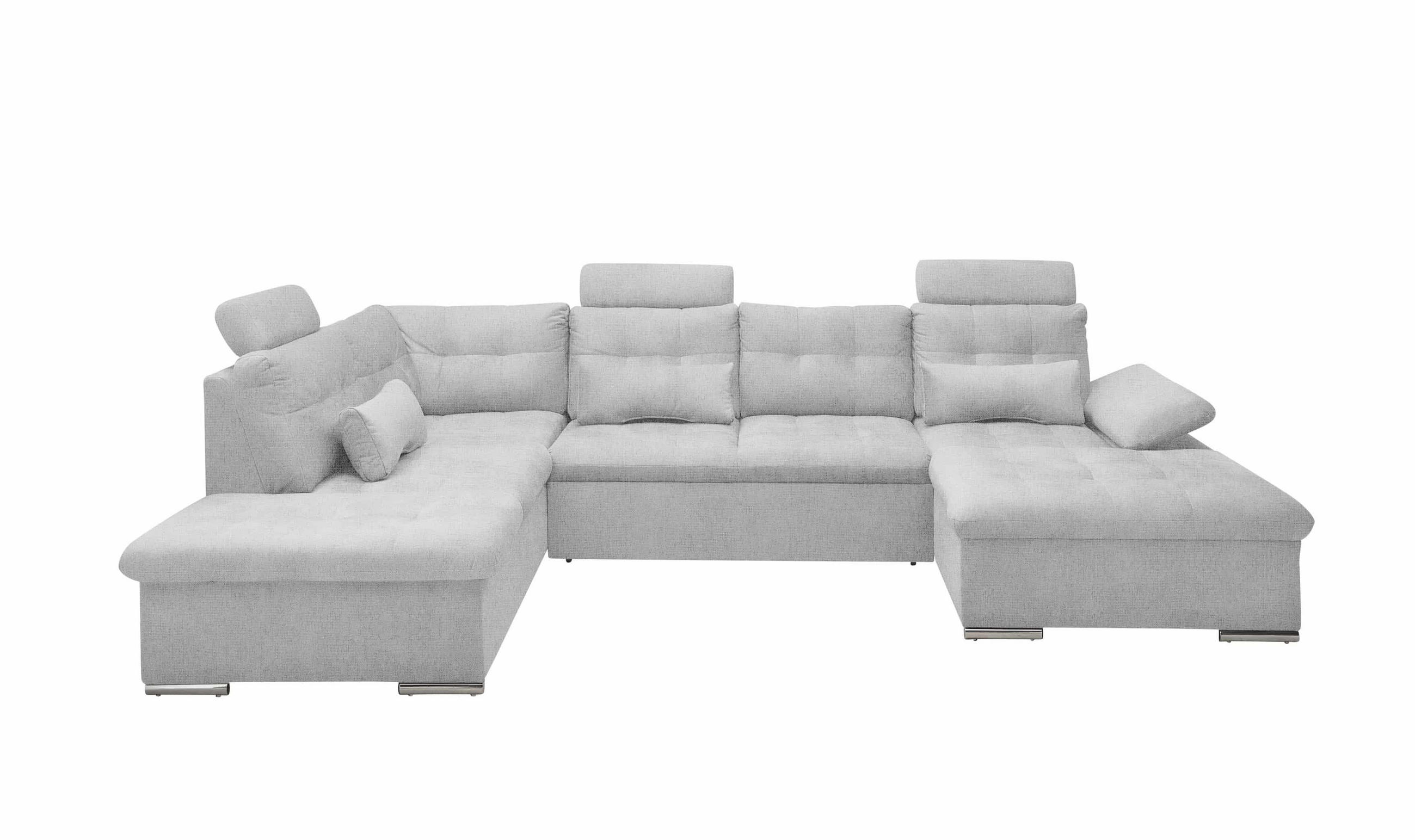 ed exciting design Wohnlandschaft Hellgrau 324x107x218 cm