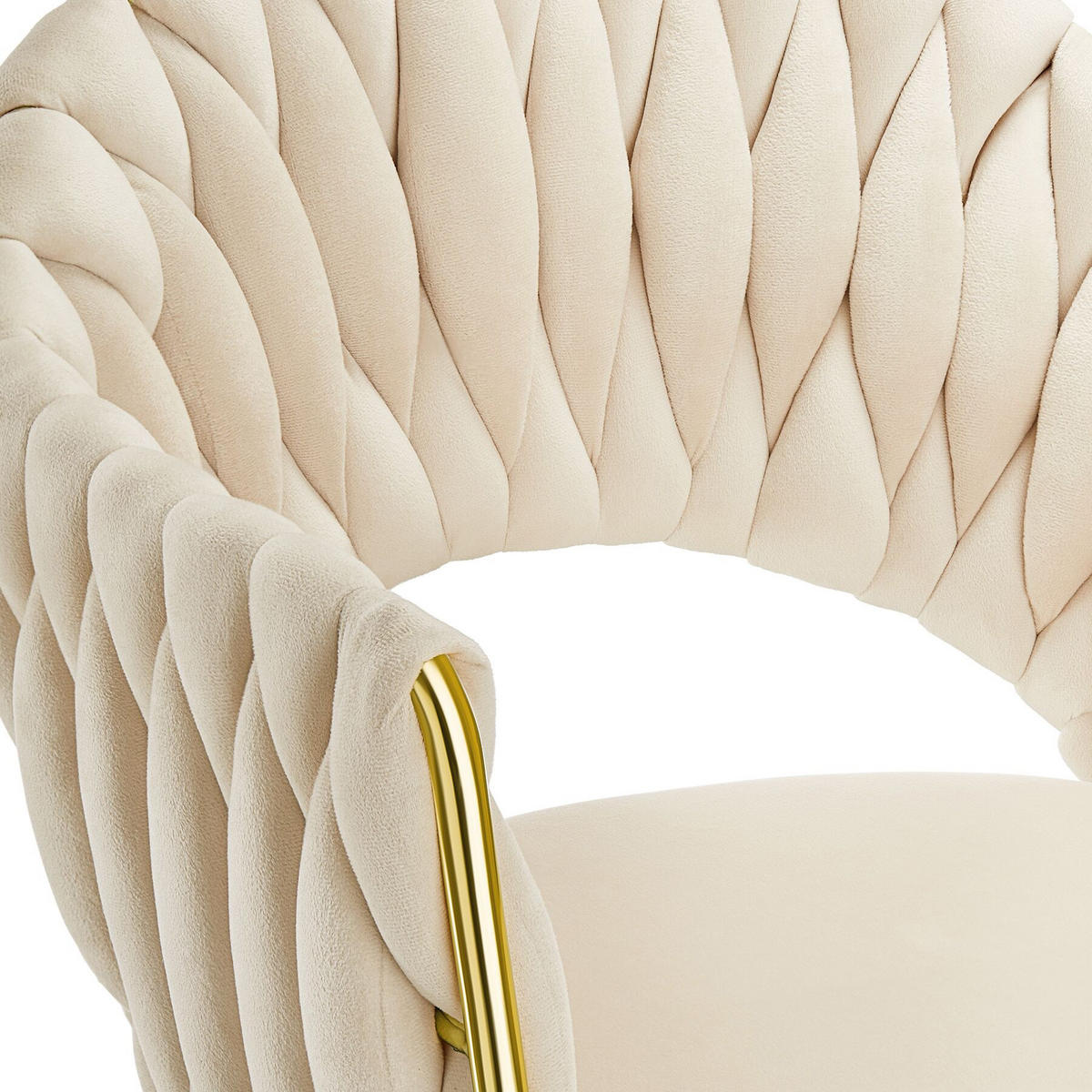 ,,SANDFARBEN/GOLD - Sandfarben/Goldfarben, Kunststoff (55/84/57cm) - tectake