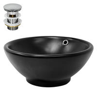 WASCHBECKEN - Schwarz, Keramik (42/17/42cm) - ML-DESIGN