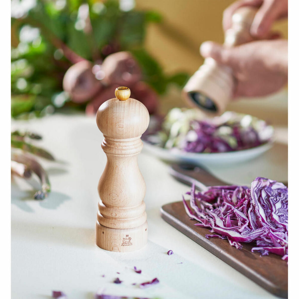 PFEFFERMÜHLE Paris uSelect 18cm Buchenholz Natur Stahlmahlwerk - Braun, Holz (5.9/18/5.9cm) - PEUGEOT