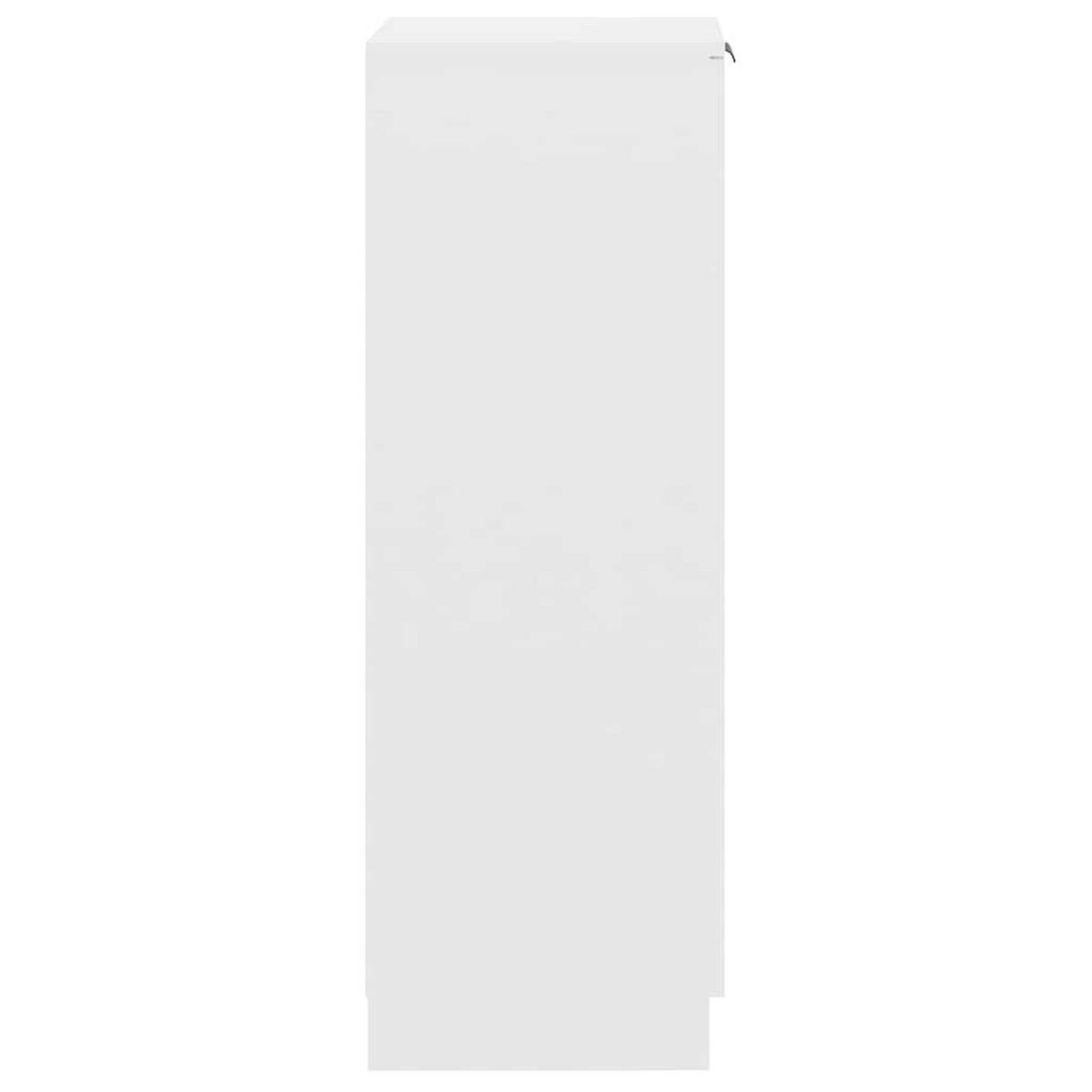 SCHUHSCHRANK mit 6 Fächern, 30/35/100 cm, aus Holzwerkstoff, Weiß - Weiß, Holz (35/100/30cm) - vidaXL