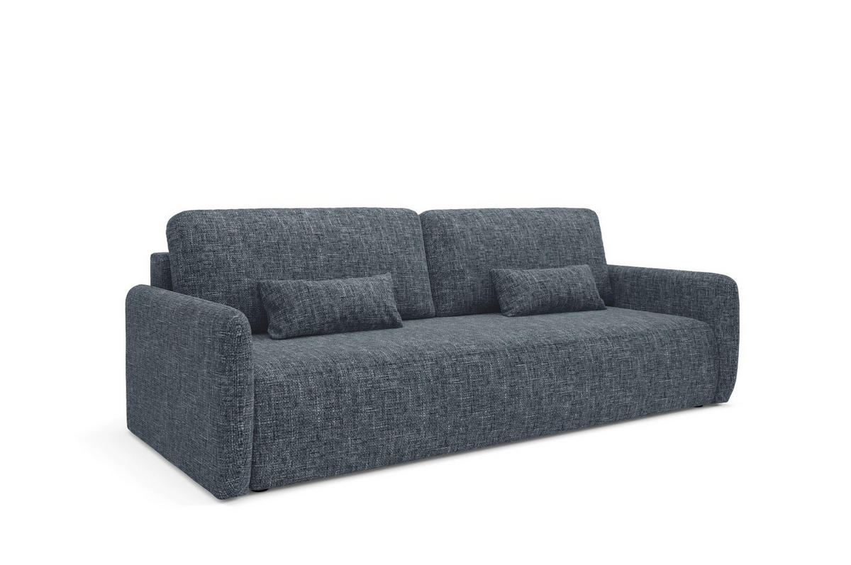 SCHLAFSOFA mit Bettkasten Anthrazitgrau - Anthrazit/Schwarz, Holz/Holzwerkstoff (217/86/102cm) - Furnisell