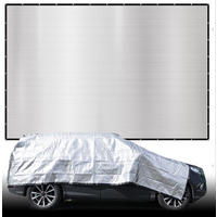 ALUMINIUM-SCHATTENNETZ 6/7 m, Silberfarben - Silberfarben, Metall (600/700cm) - Amanka