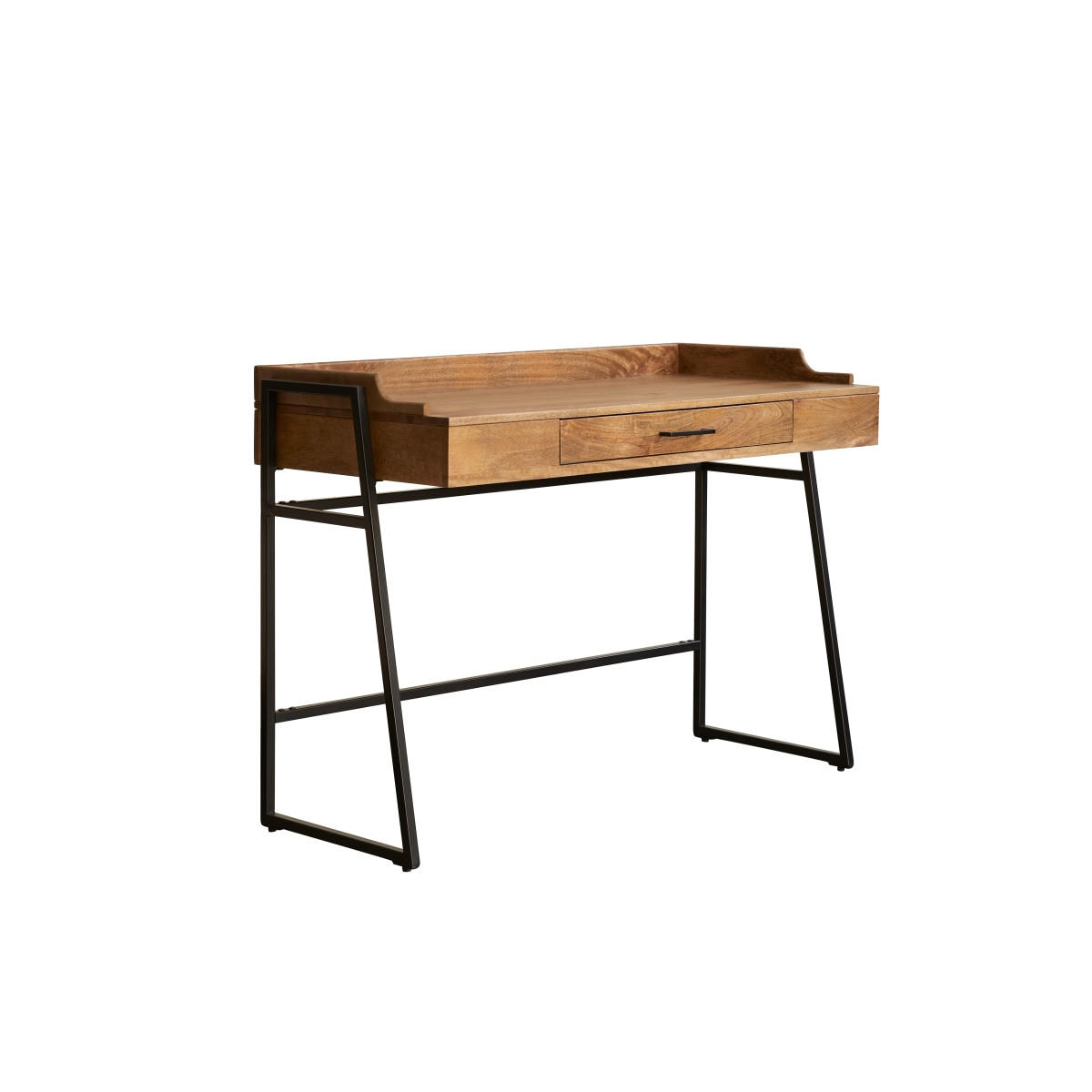 KINDER-SCHREIBTISCH Hedda Braun aus Mango - Braun, Holz (114/83/55cm) - Tikamoon
