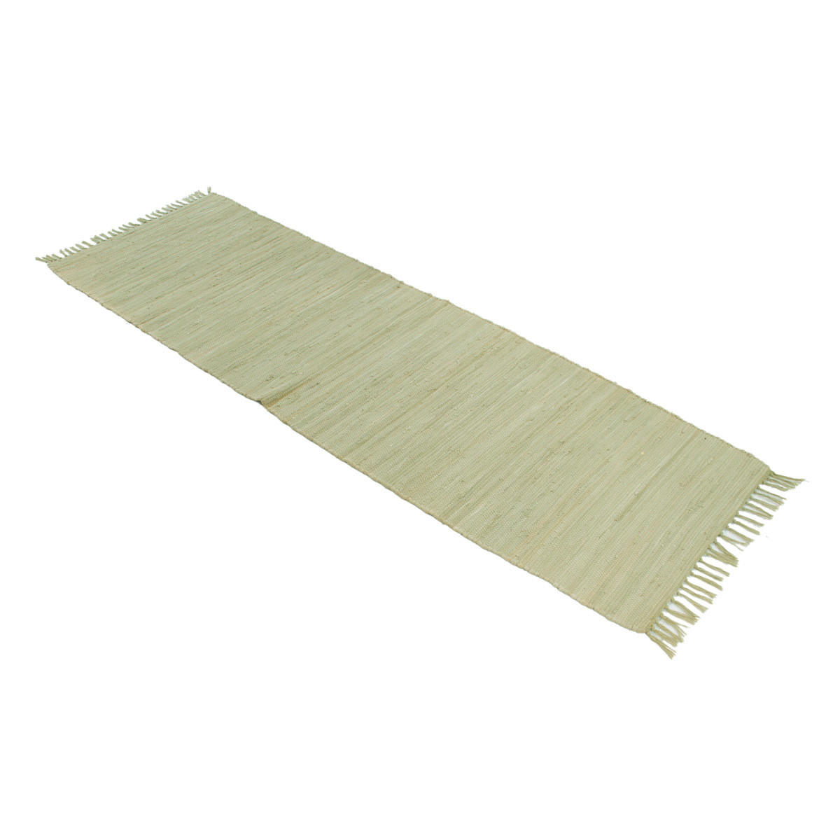 TEPPICH Flur Naturfarben 60x200 cm AUBAGNE - Grün, Textil (200/200cm) - Miliboo