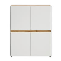 HIGHBOARD Crisp-61 - Weiß, Holzwerkstoff (100/120/40cm) - Lomado