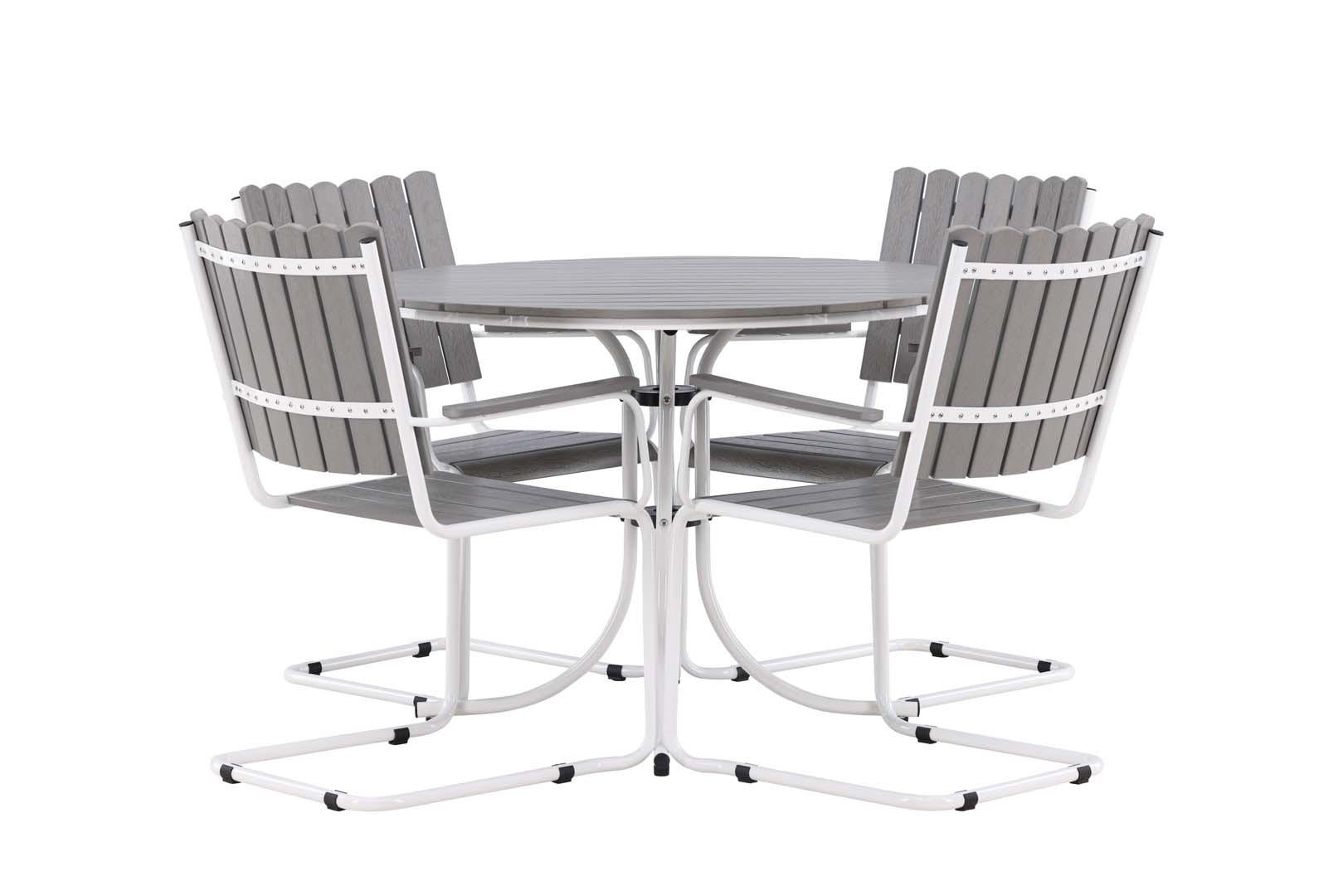 LOUNGE-SET grau - Grau, Holzwerkstoff - ebuy24