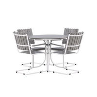 LOUNGE-SET grau - Grau, Holzwerkstoff - ebuy24