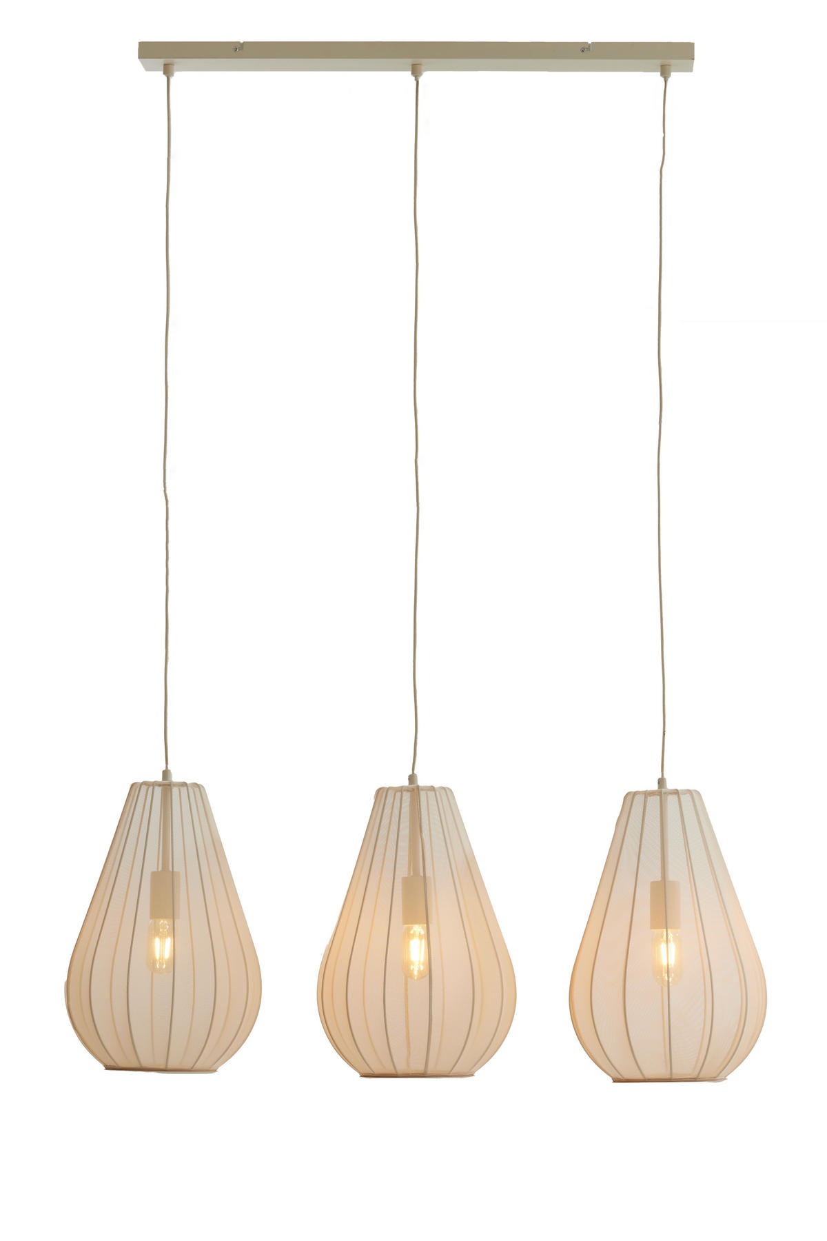 HÄNGELAMPE Itela Braun Ø80/40 cm - Braun, Textil (80/8/40cm) - Light & Living