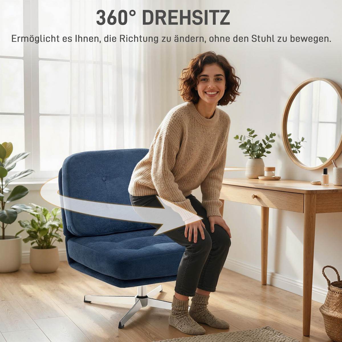 LEŽÁK z polyesteru, tmavě modrý - stříbrná/tmavě modrá, kov/textil (70/84/87cm) - HOMCOM