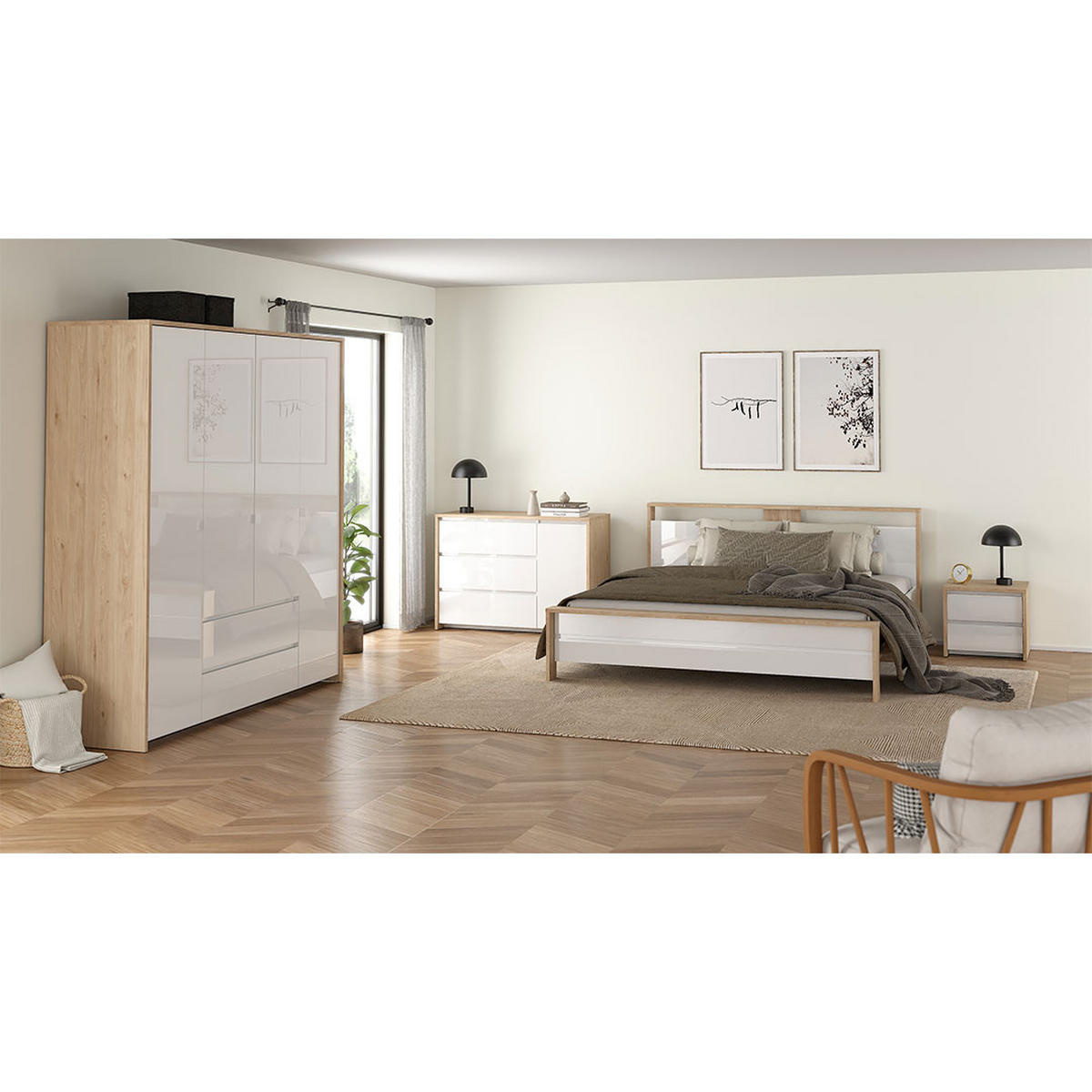 KOMMODE, Next, Weiß, Holzwerkstoff, 119 x 48 x 84 cm - Weiß, Holzwerkstoff (119/84/48cm) - ebuy24
