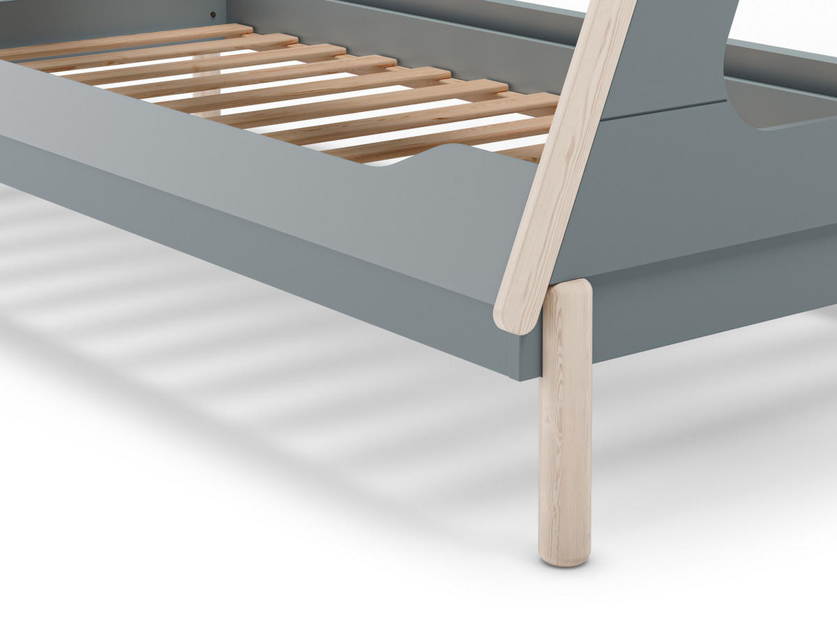 BELEUCHTETE Tipi-Hütte 90x190 cm modulare 104,1/205,6/162,4 cm - Grün, Holz (90/190cm) - Calicosy