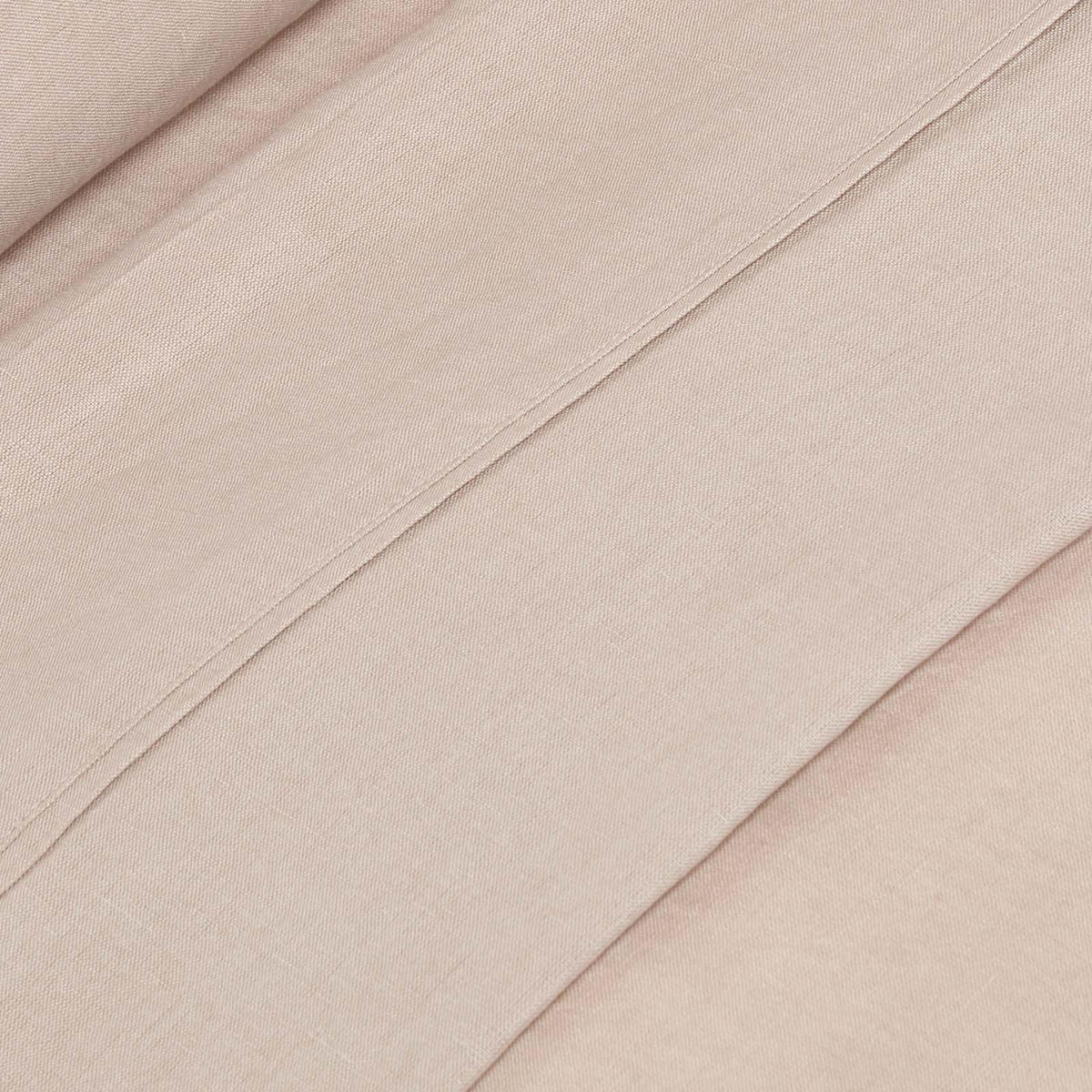 LEINEN-BETTLAKEN ohne Gummizug aus 60% Leinen & 40% Baumwolle - Beige, Textil (180/290cm) - Homescapes