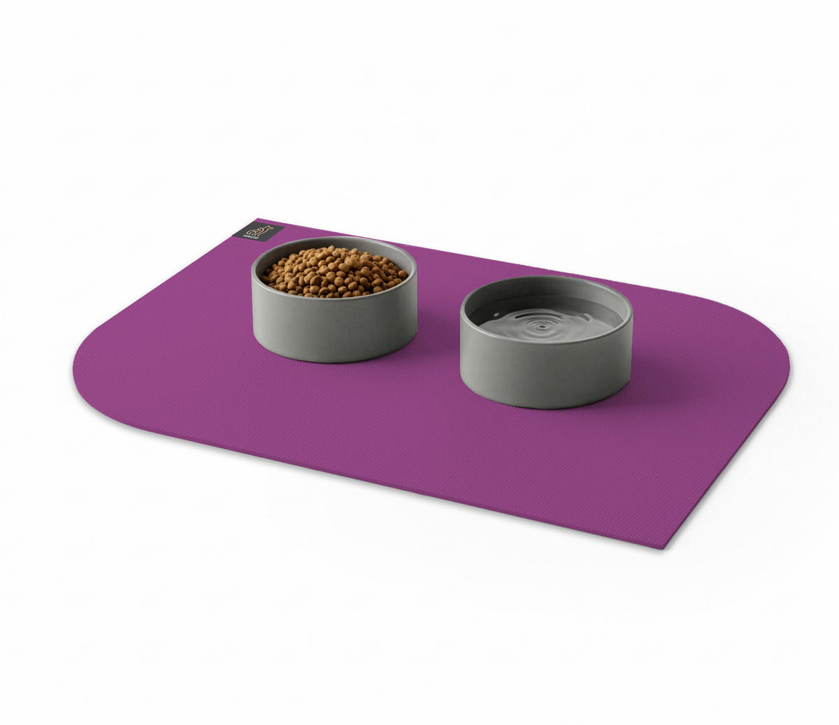 NAPFUNTERLAGE, Öko-Tex, Blattform Pflaume 60 x 90 cm - Pflaume, Textil (90/60cm) - SANOZOO