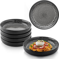 PASTASCHALEN SET SYDNEY - 6 teilig aus Steingut - Grau, Keramik (22cm) - Sänger