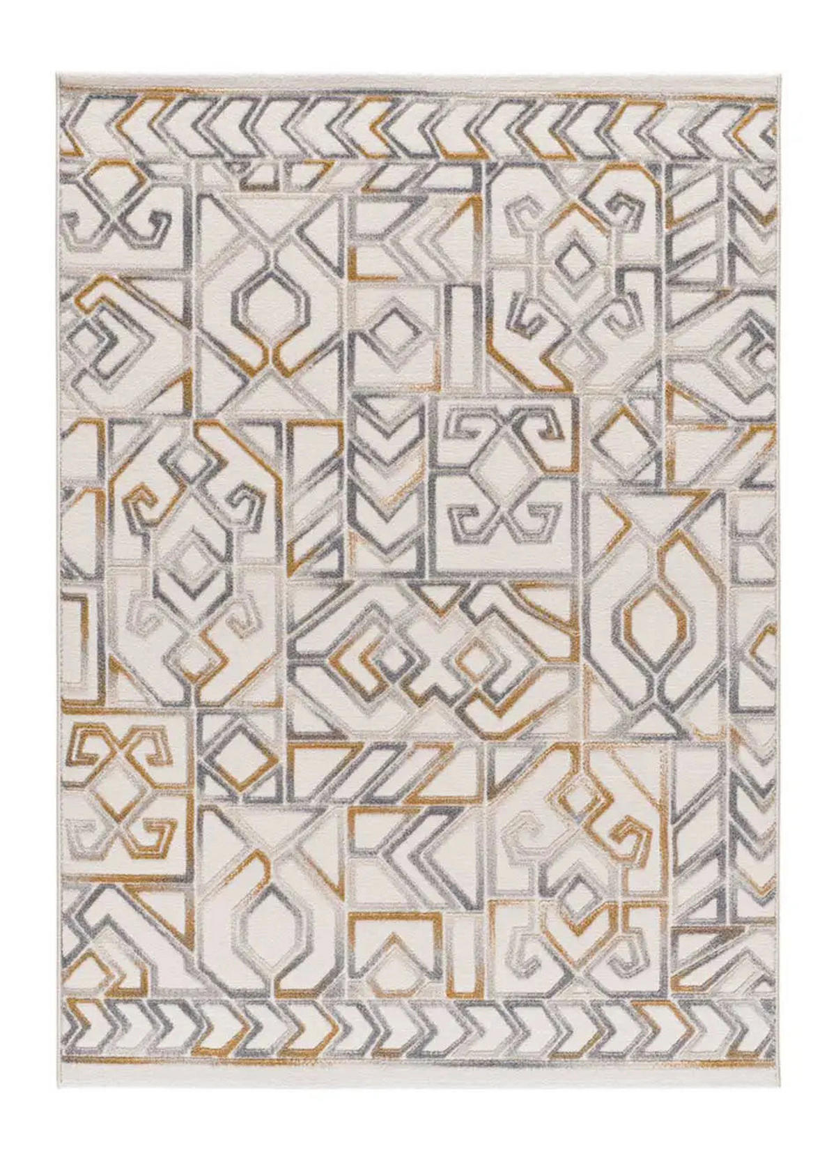 KURZFLORTEPPICH Creme / Mehrfarbig Amara 200/290 cm - Multicolor/Creme, Naturmaterialien/Textil (200/290cm) - Atticgo