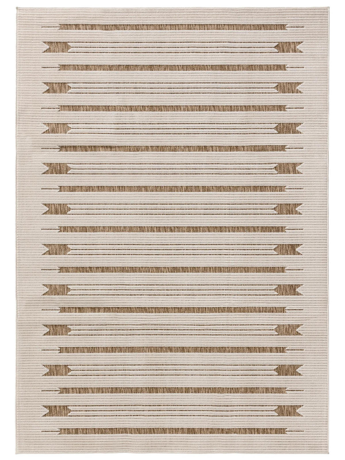 VNITŘNÍ a venkovní koberec Kaleo Krémová/Béžová 160x230 cm - krémová, plast/umělá hmota (160/230cm) - benuta