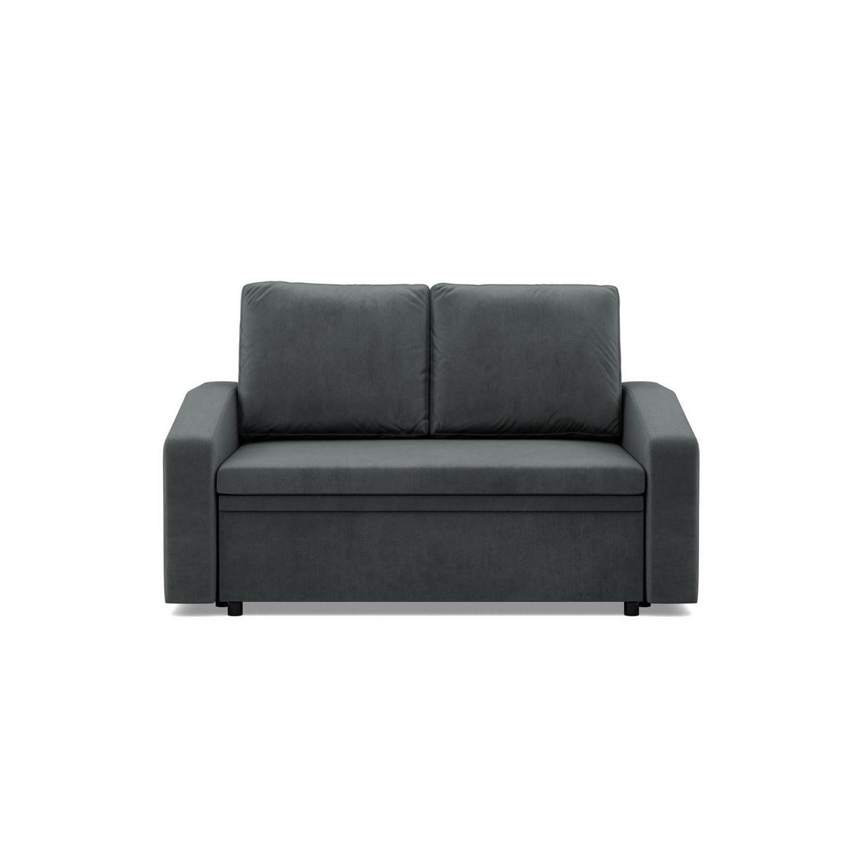SOFA 2-SITZER MIT SCHLAFFUNKTION NEO, Dunkelgrau - Dunkelgrau, Textil (148/90/87cm)