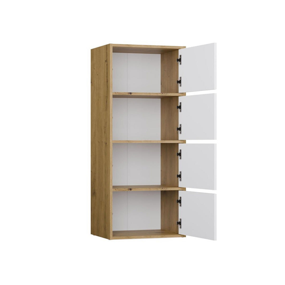 KOMMODE Artisan, Weiß 50/119/40 - Weiß/Eiche Artisan, Holzwerkstoff (50/119/40cm) - RAUMHIRSCH FURNITURE