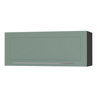 KLAPPHÄNGESCHRANK Kvantum W4B/90 Mint Matt / Schwarz Matt 90 / 32,5 / 36cm - Schwarz/Mintgrün, Holz/Holzwerkstoff (90/36/32.5cm) - Feldmann-Wohnen